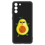 Чехол-накладка Krutoff Soft Case Авокадо Стильный для Samsung Galaxy S21 (G991) черный Чехол-накладка Krutoff Soft Case Авокадо Стильный для Samsung Galaxy S21 (G991) черный