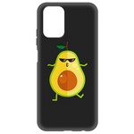 Чехол-накладка Krutoff Soft Case Авокадо Стильный для Xiaomi Redmi Note 10/10s черный Чехол-накладка Krutoff Soft Case Авокадо Стильный для Xiaomi Redmi Note 10/10s черный