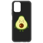 Чехол-накладка Krutoff Soft Case Авокадо Милый для Xiaomi Redmi Note 10/10s черный Чехол-накладка Krutoff Soft Case Авокадо Милый для Xiaomi Redmi Note 10/10s черный