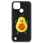 Чехол-накладка Krutoff Soft Case Авокадо Веселый для Realme C21 черный Чехол-накладка Krutoff Soft Case Авокадо Веселый для Realme C21 черный