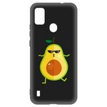 Чехол-накладка Krutoff Soft Case Авокадо Стильный для ZTE Blade A51 черный Чехол-накладка Krutoff Soft Case Авокадо Стильный для ZTE Blade A51 черный