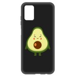 Чехол-накладка Krutoff Soft Case Авокадо Милый для Samsung Galaxy A03s (A037) черный Чехол-накладка Krutoff Soft Case Авокадо Милый для Samsung Galaxy A03s (A037) черный