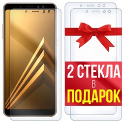 Комплект из 3-x защитных гибридных стекл Krutoff для Samsung Galaxy A8 2018