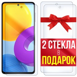 Комплект из 3-x защитных гибридных стекл Krutoff для Samsung Galaxy M52 5G (M526)