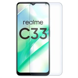 Стекло защитное гибридное Krutoff для Realme C33