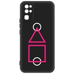 Чехол-накладка Krutoff Soft Case Игра в кальмара-Схема для Honor 30 черный Чехол-накладка Krutoff Soft Case Игра в кальмара-Схема для Honor 30 черный