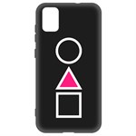 Чехол-накладка Krutoff Soft Case Игра в кальмара-Символы для ZTE Blade A31 черный Чехол-накладка Krutoff Soft Case Игра в кальмара-Символы для ZTE Blade A31 черный