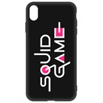 Чехол-накладка Krutoff Soft Case Игра в кальмара-Лого для Apple iPhone Xs Max черный Чехол-накладка Krutoff Soft Case Игра в кальмара-Лого для Apple iPhone Xs Max черный