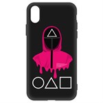 Чехол-накладка Krutoff Soft Case Игра в кальмара-Солдат для Apple iPhone X/ Xs черный Чехол-накладка Krutoff Soft Case Игра в кальмара-Солдат для Apple iPhone X/ Xs черный