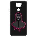 Чехол-накладка Krutoff Soft Case Игра в кальмара-Ведущий для Xiaomi Redmi Note 9 черный Чехол-накладка Krutoff Soft Case Игра в кальмара-Ведущий для Xiaomi Redmi Note 9 черный