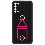 Чехол-накладка Krutoff Soft Case Игра в кальмара-Схема для Honor X10 черный Чехол-накладка Krutoff Soft Case Игра в кальмара-Схема для Honor X10 черный
