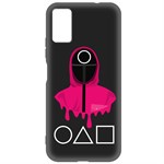 Чехол-накладка Krutoff Soft Case Игра в кальмара-Рабочий для ZTE Blade A71 черный Чехол-накладка Krutoff Soft Case Игра в кальмара-Рабочий для ZTE Blade A71 черный