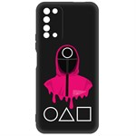 Чехол-накладка Krutoff Soft Case Игра в кальмара-Рабочий для Honor X10 черный Чехол-накладка Krutoff Soft Case Игра в кальмара-Рабочий для Honor X10 черный