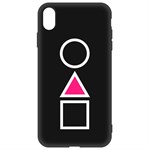 Чехол-накладка Krutoff Soft Case Игра в кальмара-Символы для Apple iPhone Xs Max черный Чехол-накладка Krutoff Soft Case Игра в кальмара-Символы для Apple iPhone Xs Max черный