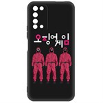 Чехол-накладка Krutoff Soft Case Игра в кальмара-Персонал для Honor X10 черный Чехол-накладка Krutoff Soft Case Игра в кальмара-Персонал для Honor X10 черный