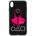 Чехол-накладка Krutoff Soft Case Игра в кальмара-Рабочий для Apple iPhone Xs Max черный Чехол-накладка Krutoff Soft Case Игра в кальмара-Рабочий для Apple iPhone Xs Max черный