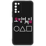 Чехол-накладка Krutoff Soft Case Игра в кальмара-Начало для Honor X10 черный Чехол-накладка Krutoff Soft Case Игра в кальмара-Начало для Honor X10 черный