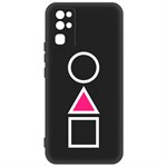Чехол-накладка Krutoff Soft Case Игра в кальмара-Символы для Honor 30 черный Чехол-накладка Krutoff Soft Case Игра в кальмара-Символы для Honor 30 черный