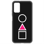 Чехол-накладка Krutoff Soft Case Игра в кальмара-Символы для Xiaomi Redmi 9t черный Чехол-накладка Krutoff Soft Case Игра в кальмара-Символы для Xiaomi Redmi 9t черный