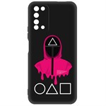 Чехол-накладка Krutoff Soft Case Игра в кальмара-Солдат для Honor X10 черный Чехол-накладка Krutoff Soft Case Игра в кальмара-Солдат для Honor X10 черный