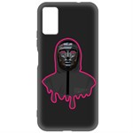 Чехол-накладка Krutoff Soft Case Игра в кальмара-Ведущий для ZTE Blade A71 черный Чехол-накладка Krutoff Soft Case Игра в кальмара-Ведущий для ZTE Blade A71 черный
