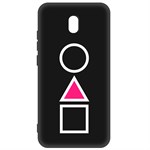 Чехол-накладка Krutoff Soft Case Игра в кальмара-Символы для Xiaomi Redmi 8A черный Чехол-накладка Krutoff Soft Case Игра в кальмара-Символы для Xiaomi Redmi 8A черный