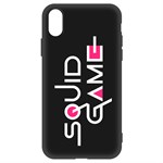 Чехол-накладка Krutoff Soft Case Игра в кальмара-Лого для Apple iPhone X/ Xs черный Чехол-накладка Krutoff Soft Case Игра в кальмара-Лого для Apple iPhone X/ Xs черный
