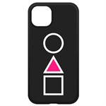 Чехол-накладка Krutoff Soft Case Игра в кальмара-Символы для Apple iPhone 13 черный Чехол-накладка Krutoff Soft Case Игра в кальмара-Символы для Apple iPhone 13 черный
