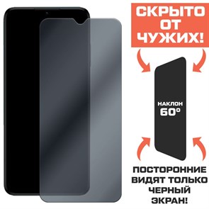 Стекло защитное гибридное Антишпион Krutoff для Nokia G22