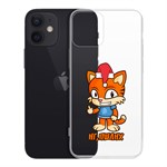Чехол-накладка Krutoff Clear Case Тигр оптимист для iPhone 12 mini Чехол-накладка Krutoff Clear Case Тигр оптимист для iPhone 12 mini