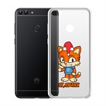 Чехол-накладка Krutoff Clear Case Тигр оптимист для Huawei P Smart Чехол-накладка Krutoff Clear Case Тигр оптимист для Huawei P Smart