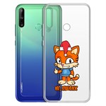 Чехол-накладка Krutoff Clear Case Тигр оптимист для Huawei P40 Lite E/Y7p/Honor 9C Чехол-накладка Krutoff Clear Case Тигр оптимист для Huawei P40 Lite E/Y7p/Honor 9C