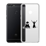 Чехол-накладка Krutoff Clear Case Мечтатели для Huawei P Smart Чехол-накладка Krutoff Clear Case Мечтатели для Huawei P Smart