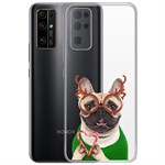 Чехол-накладка Krutoff Clear Case Новогодний француз для Honor 30 Чехол-накладка Krutoff Clear Case Новогодний француз для Honor 30