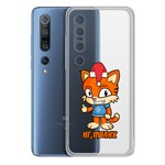 Чехол-накладка Krutoff Clear Case Тигр оптимист для Xiaomi Mi 10/Mi 10 Pro Чехол-накладка Krutoff Clear Case Тигр оптимист для Xiaomi Mi 10/Mi 10 Pro
