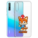 Чехол-накладка Krutoff Clear Case Тигр оптимист для Huawei Y8p/Honor 30i Чехол-накладка Krutoff Clear Case Тигр оптимист для Huawei Y8p/Honor 30i