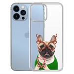 Чехол-накладка Krutoff Clear Case Новогодний француз для iPhone 13 Pro Чехол-накладка Krutoff Clear Case Новогодний француз для iPhone 13 Pro