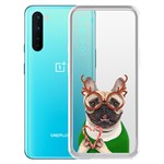 Чехол-накладка Krutoff Clear Case Новогодний француз для OnePlus Nord Чехол-накладка Krutoff Clear Case Новогодний француз для OnePlus Nord