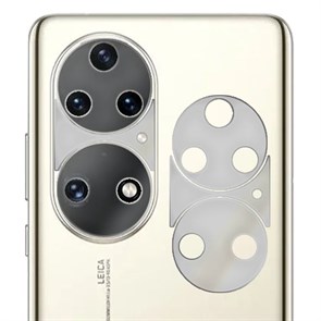 Стекло защитное гибридное МАТОВОЕ Krutoff для камеры Huawei P50 (2 шт.)
