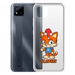 Чехол-накладка Krutoff Clear Case Тигр оптимист для Realme C11 Чехол-накладка Krutoff Clear Case Тигр оптимист для Realme C11