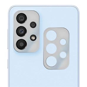 Стекло защитное гибридное МАТОВОЕ Krutoff для камеры Samsung Galaxy A33 5G (A336) (2 шт.)