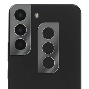 Стекло защитное гибридное МАТОВОЕ Krutoff для камеры Samsung Galaxy S22 (2 шт.)