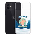 Чехол-накладка Krutoff Clear Case Люблю зиму для iPhone 12 mini Чехол-накладка Krutoff Clear Case Люблю зиму для iPhone 12 mini