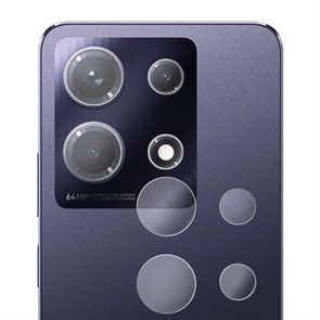 Стекло защитное гибридное Krutoff для камеры INFINIX Note 30 (2шт.)