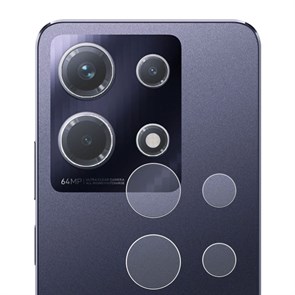 Стекло защитное гибридное МАТОВОЕ Krutoff для камеры INFINIX Note 30