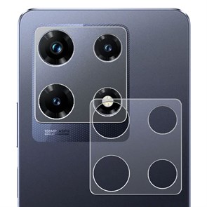 Стекло защитное гибридное МАТОВОЕ Krutoff для камеры INFINIX Note 30 Pro