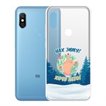 Чехол-накладка Krutoff Clear Case Люблю зиму для Xiaomi Redmi Note 6 Pro Чехол-накладка Krutoff Clear Case Люблю зиму для Xiaomi Redmi Note 6 Pro
