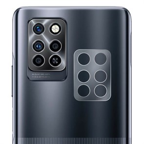 Стекло защитное гибридное Krutoff для камеры INFINIX Note 10 Pro (2 шт.)
