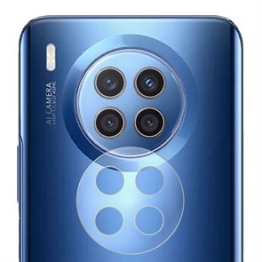 Стекло защитное гибридное Krutoff для камеры Huawei Nova 8i (2 шт.)