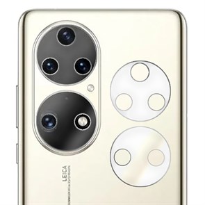 Стекло защитное гибридное Krutoff для камеры Huawei P50 (2 шт.)